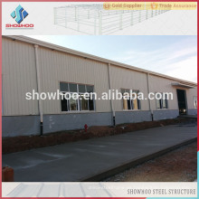 luz prefabricados marco de acero fábrica de fábrica industrial de Qingdao showhoo